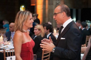 Lucy with 'Dragon' Theo Paphitis